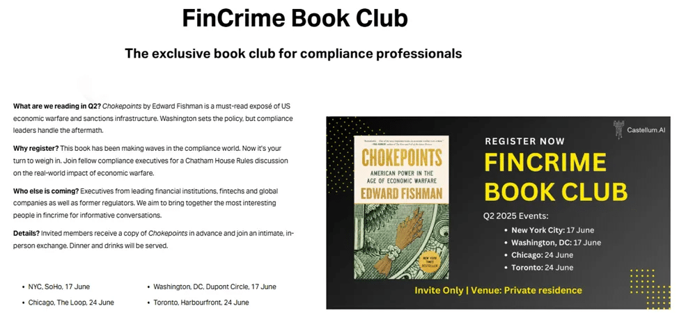 Marketing Spotlight Castellum Marketing strategy FinCrime Book Club