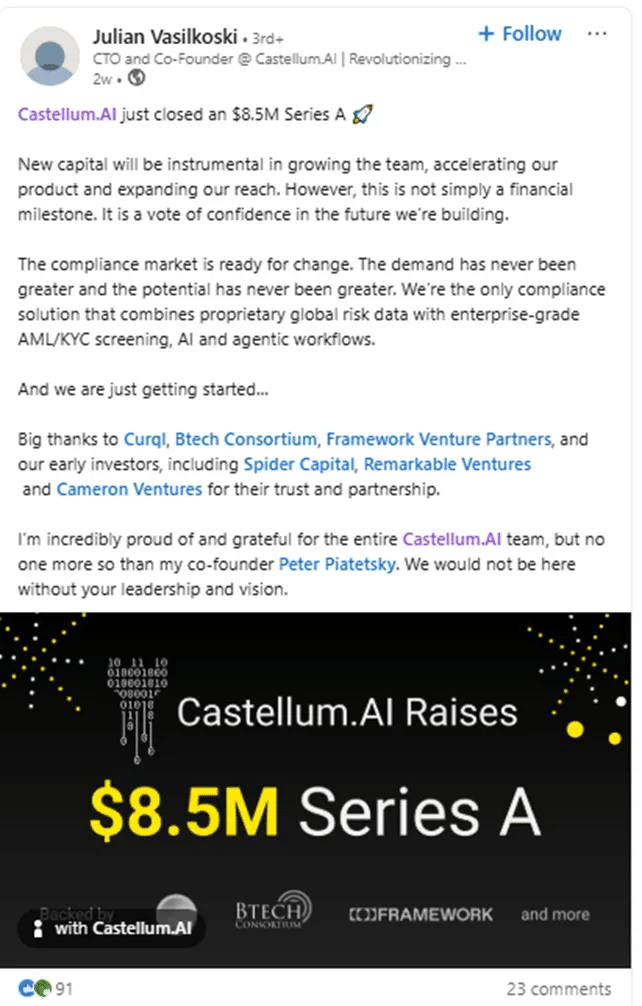 Marketing Spotlight Castellum Marketing strategy Leadership Julian Vasikoski (CTO & Co-Founder)