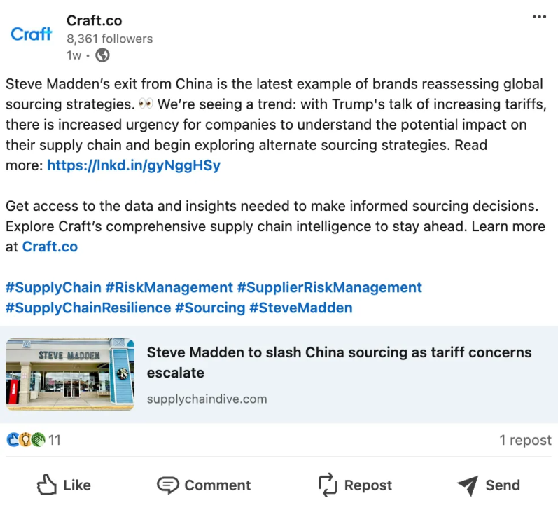 Craft.co Social Media Marketing Strategy