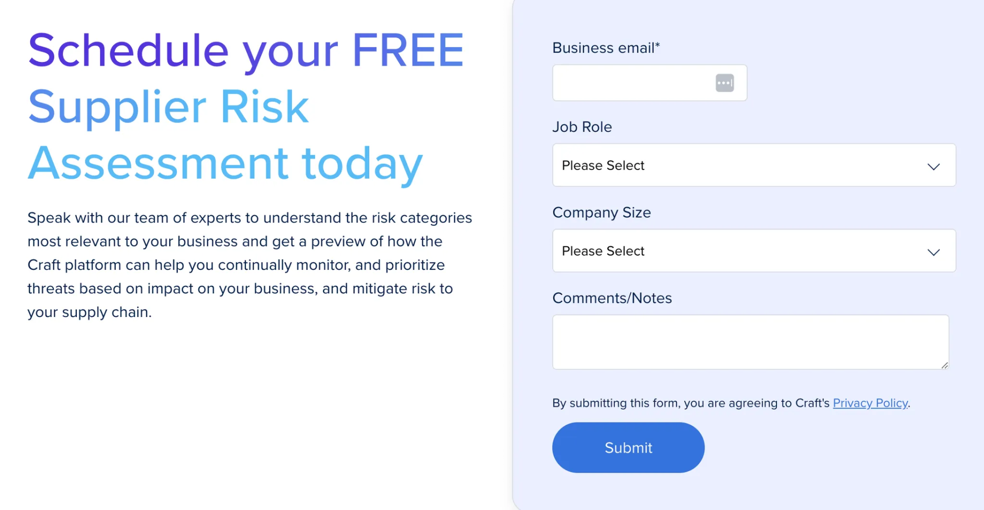 Craft.co Content marketing Analysis: Schedule free assessment