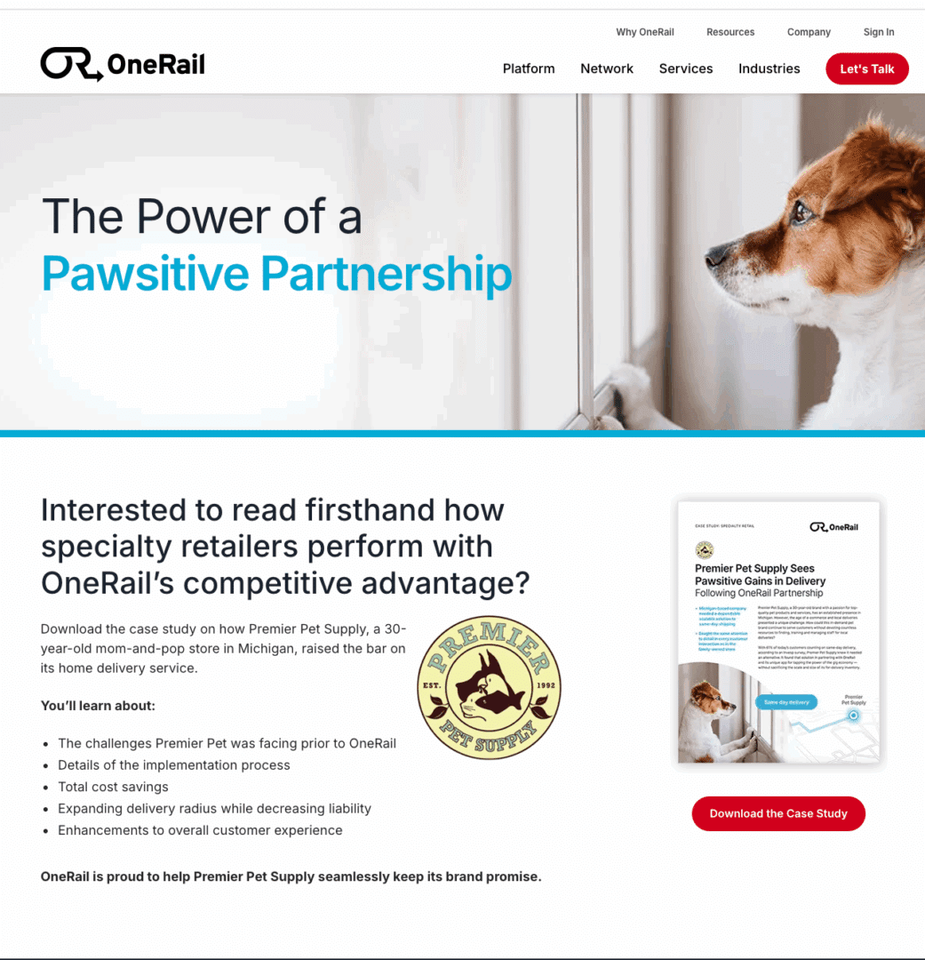 Marketing Spotlight: Exploring OneRail’s Marketing and Sales strategies