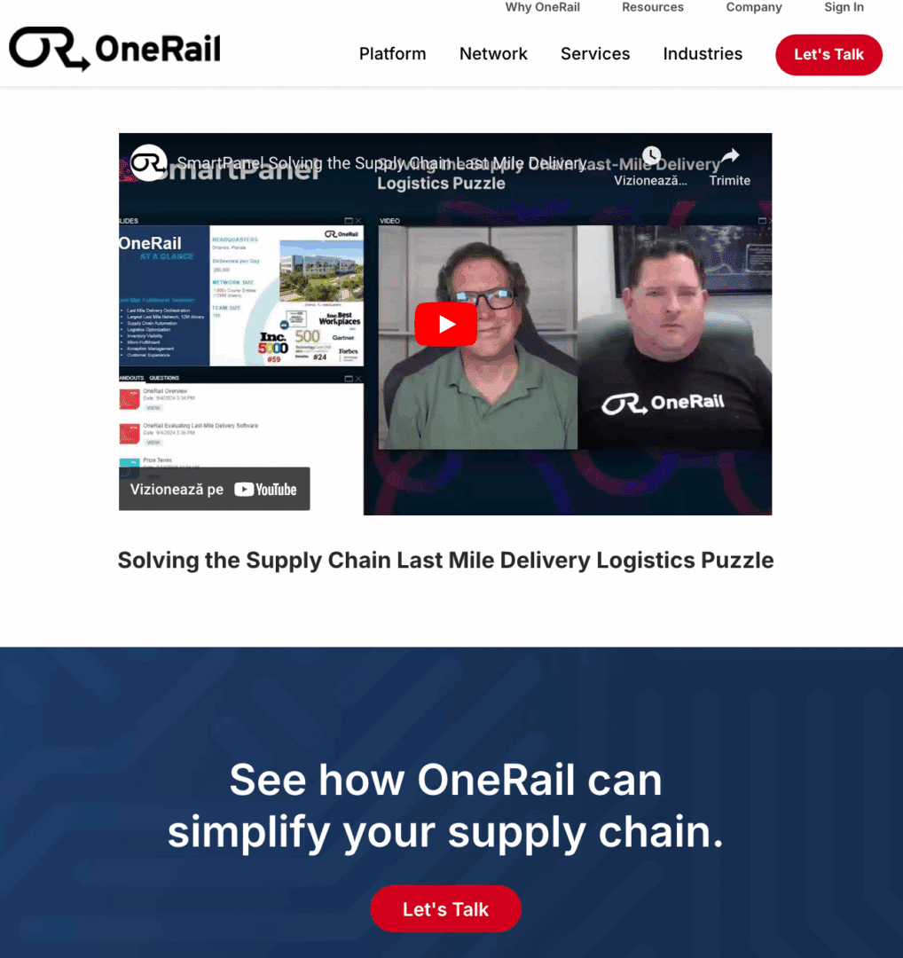 Marketing Spotlight: Exploring OneRail’s Marketing and Sales strategies
