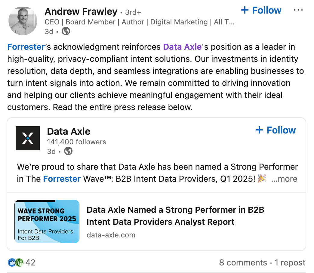 Data Axle's Leadership
