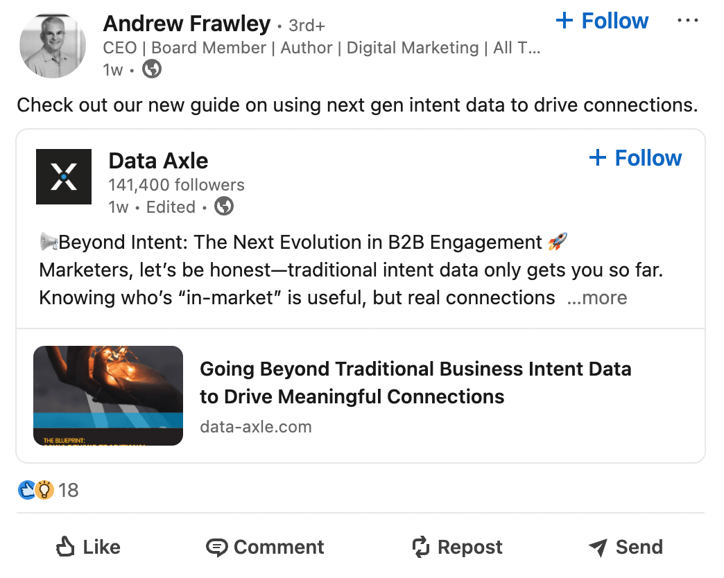 Data Axle's Leadership
