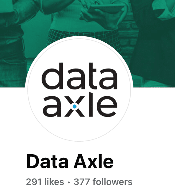 Data Axle’s company social media presence