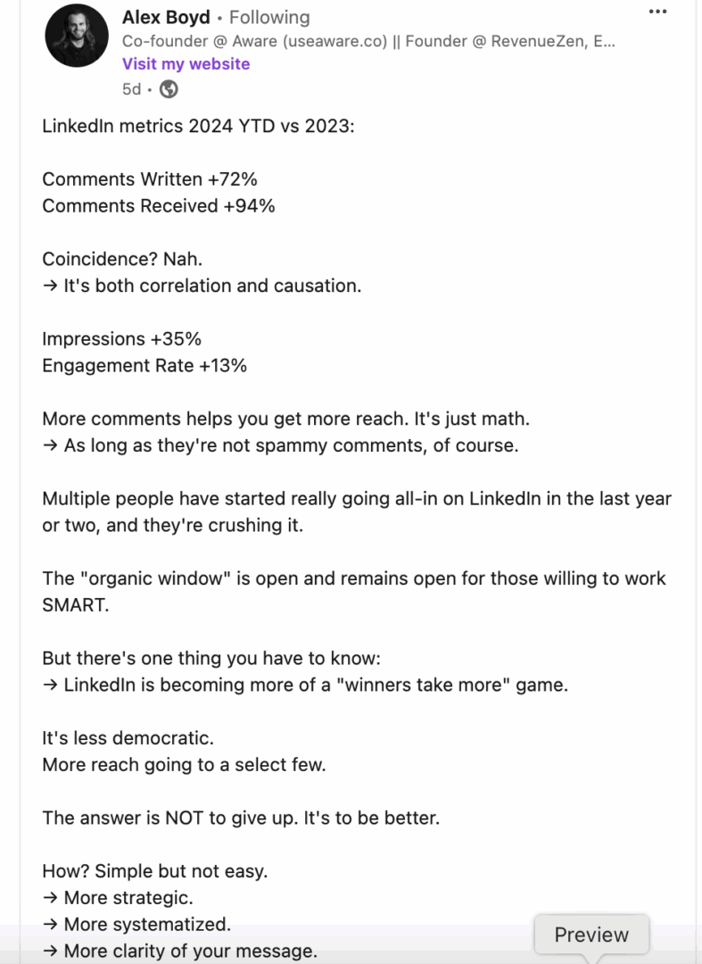 Marketing Spotlight: How Aware and Alex Boyd perfect social selling on LinkedIn 