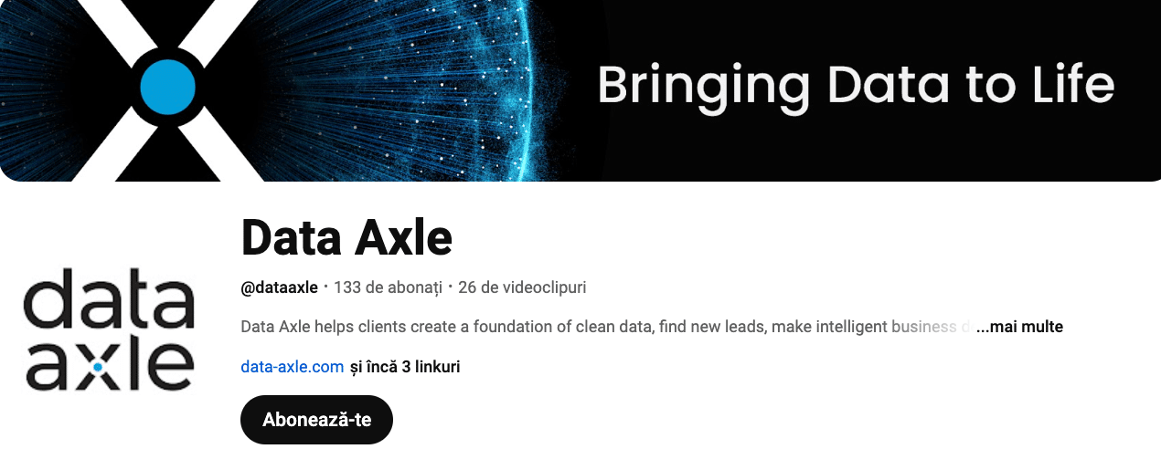 Data Axle’s company social media presence