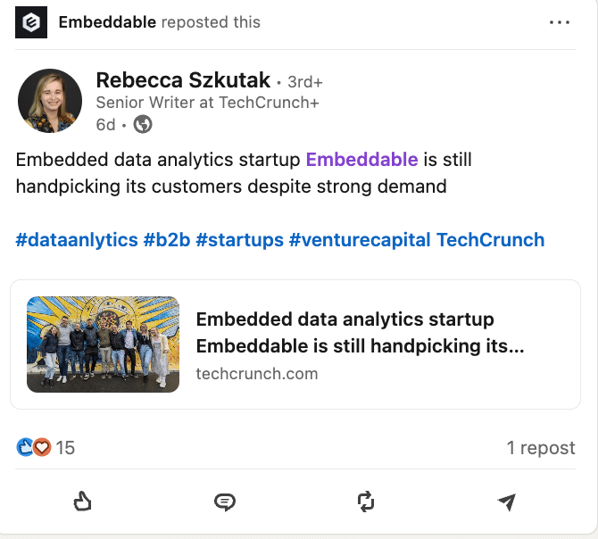 Marketing spotlight: Embeddable Social Media 