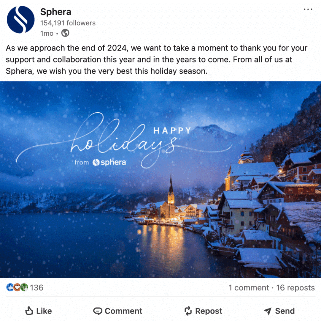 Marketing Spotlight: Sphera social media