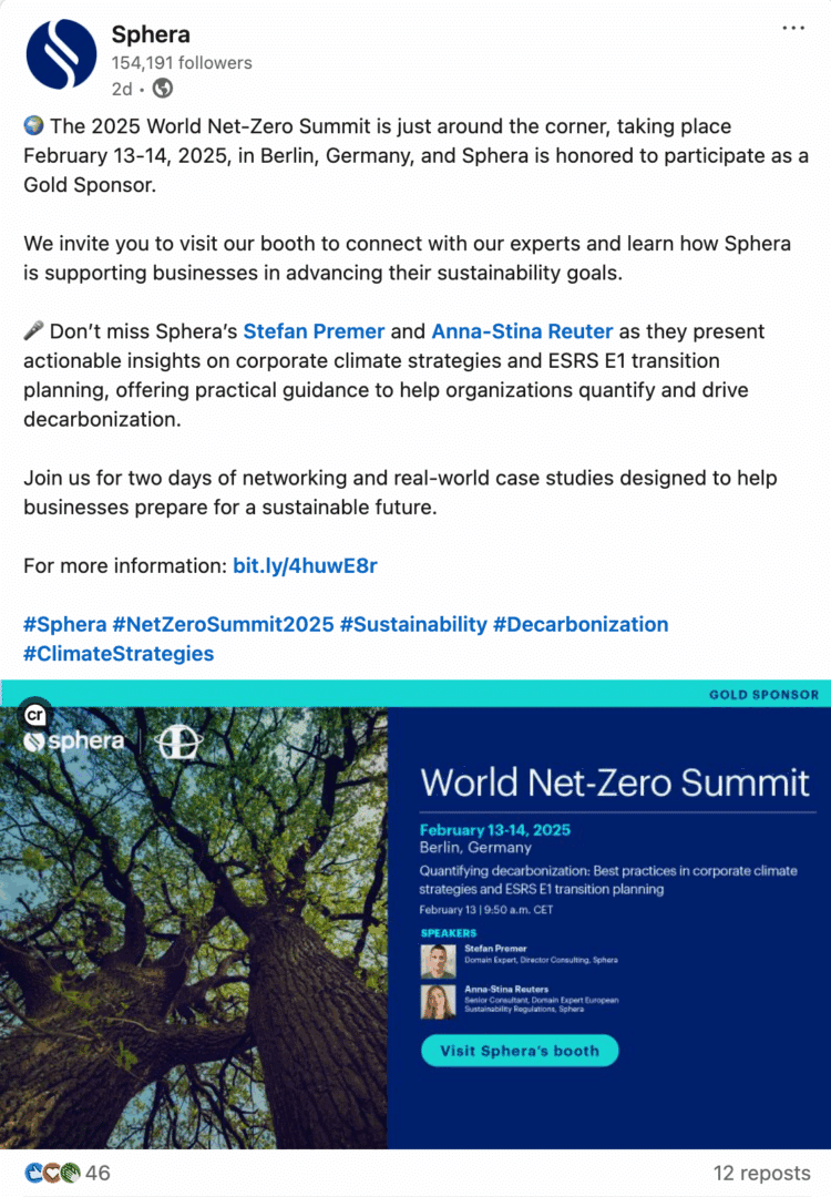 Marketing Spotlight: Sphera social media