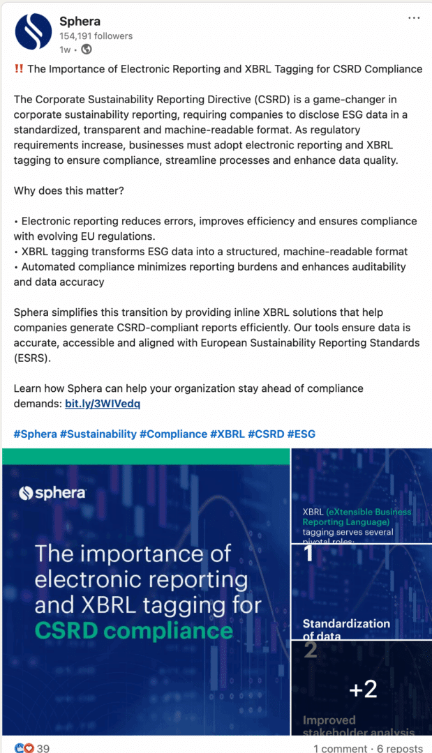 Marketing Spotlight: Sphera social media