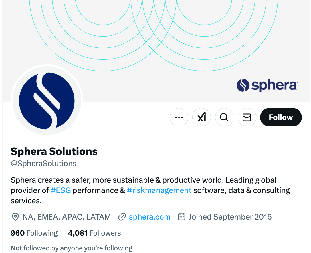 Marketing Spotlight: Sphera social media