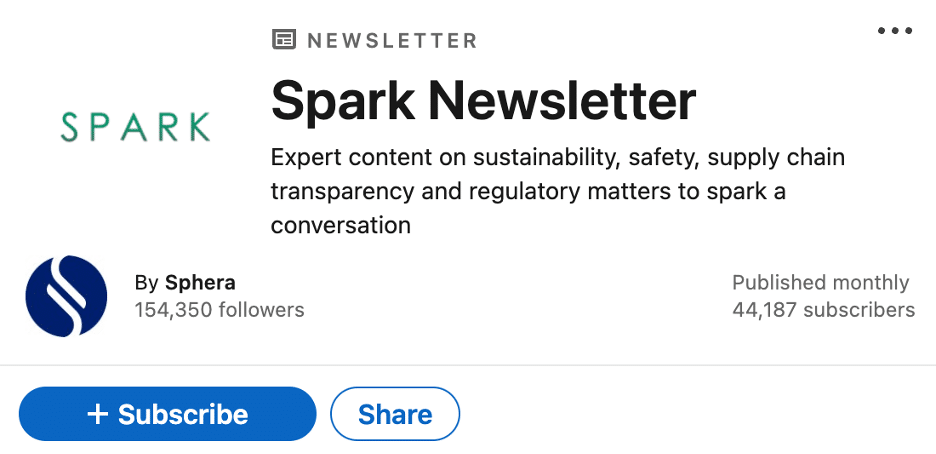 Marketing Spotlight: Sphera social media