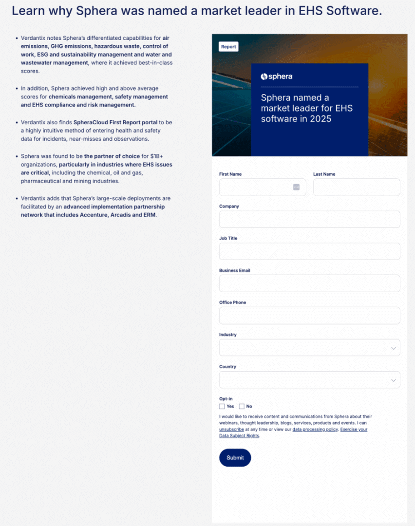 Marketing Spotlight: Sphera demand generation
