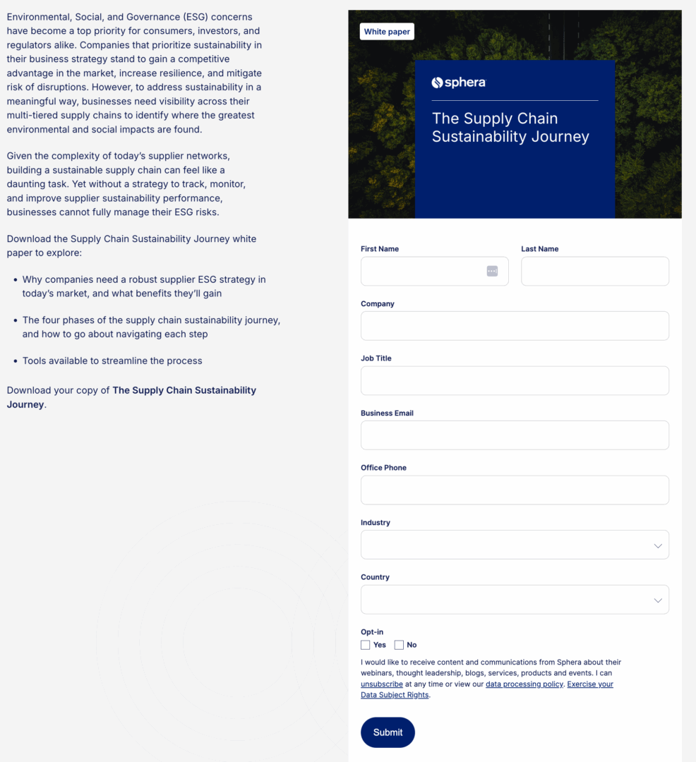 Marketing Spotlight: Sphera lead generation