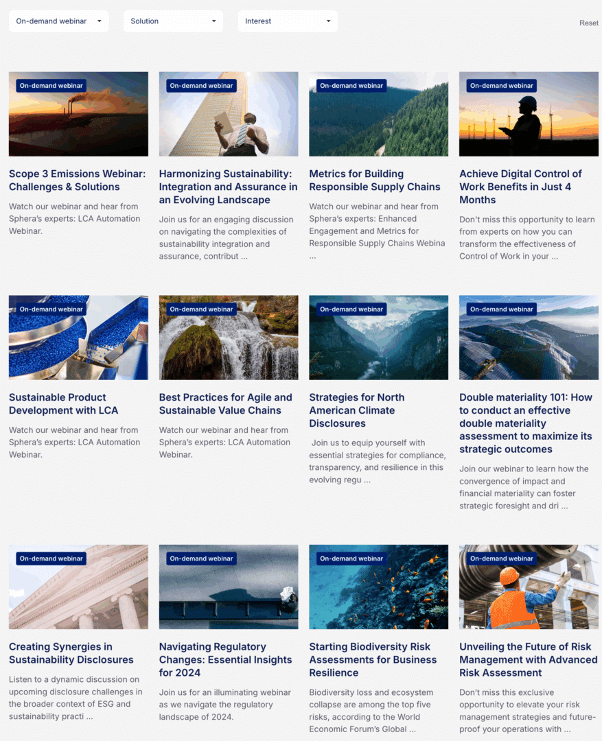 Marketing Spotlight: Sphera lead generation