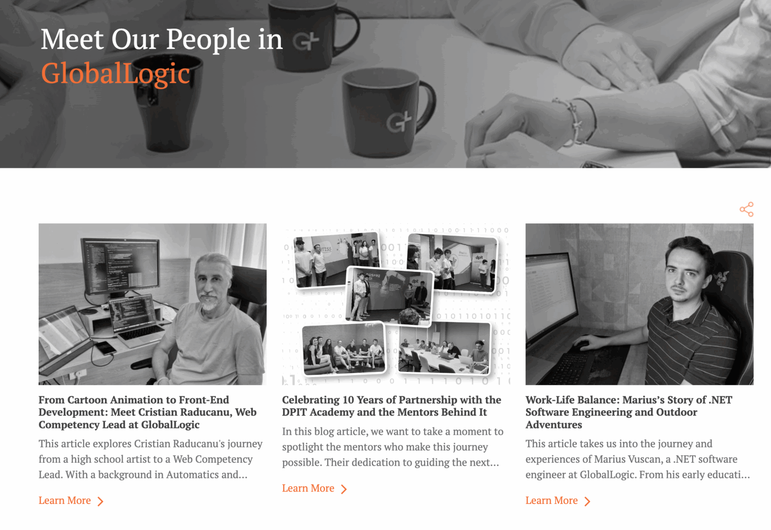 Marketing Spotlight: GlobalLogic Romania social media content