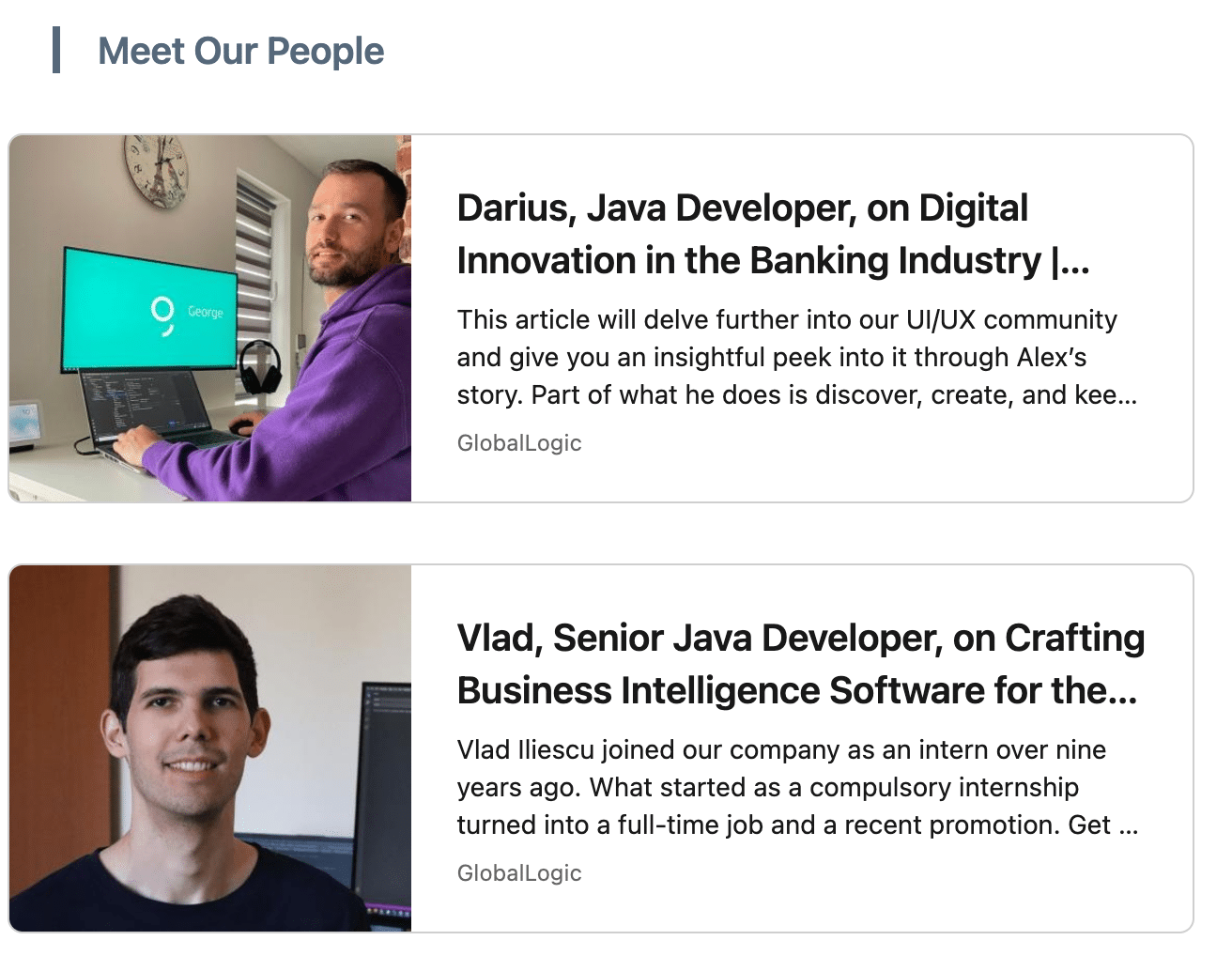 Marketing Spotlight: GlobalLogic Romania social media content