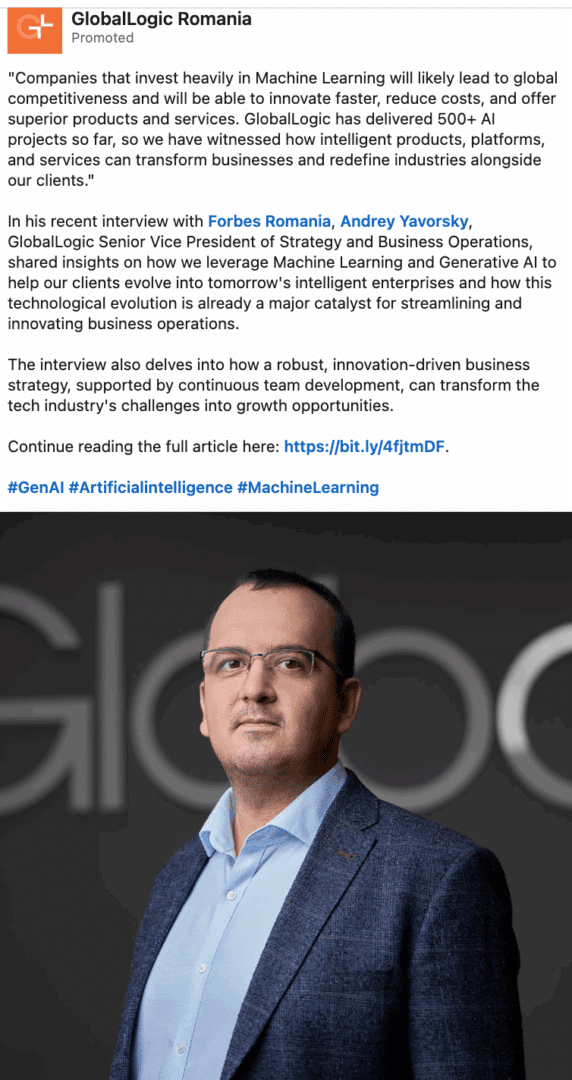 Marketing Spotlight: GlobalLogic Romania content marketing