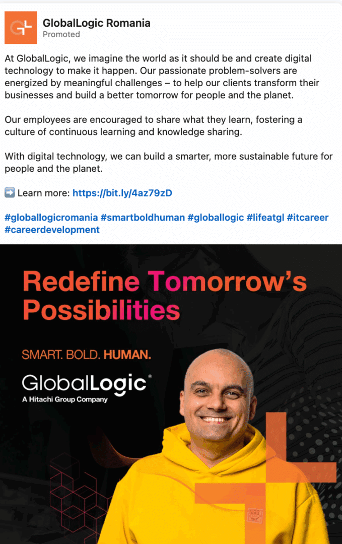 Marketing Spotlight: GlobalLogic Romania content marketing