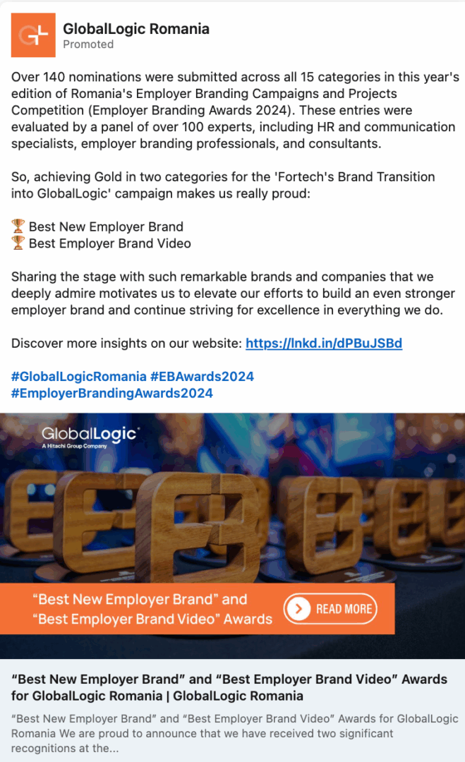 Marketing Spotlight: GlobalLogic Romania content marketing