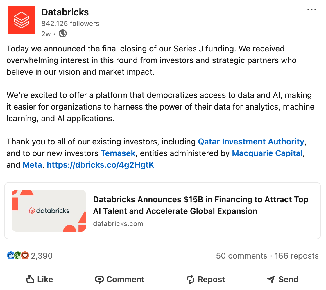 Marketing Spotlight: Databricks social media