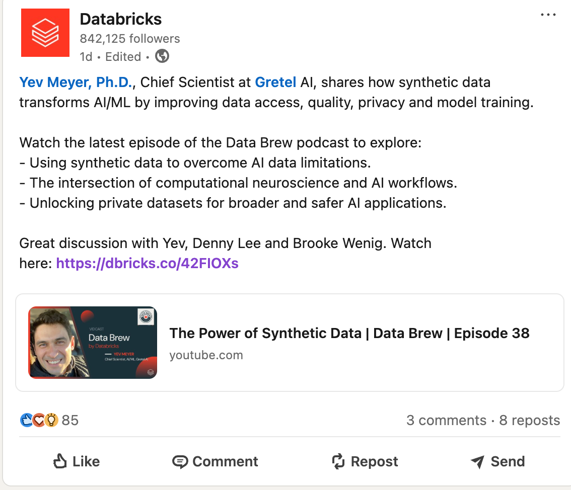 Marketing Spotlight: Databricks social media