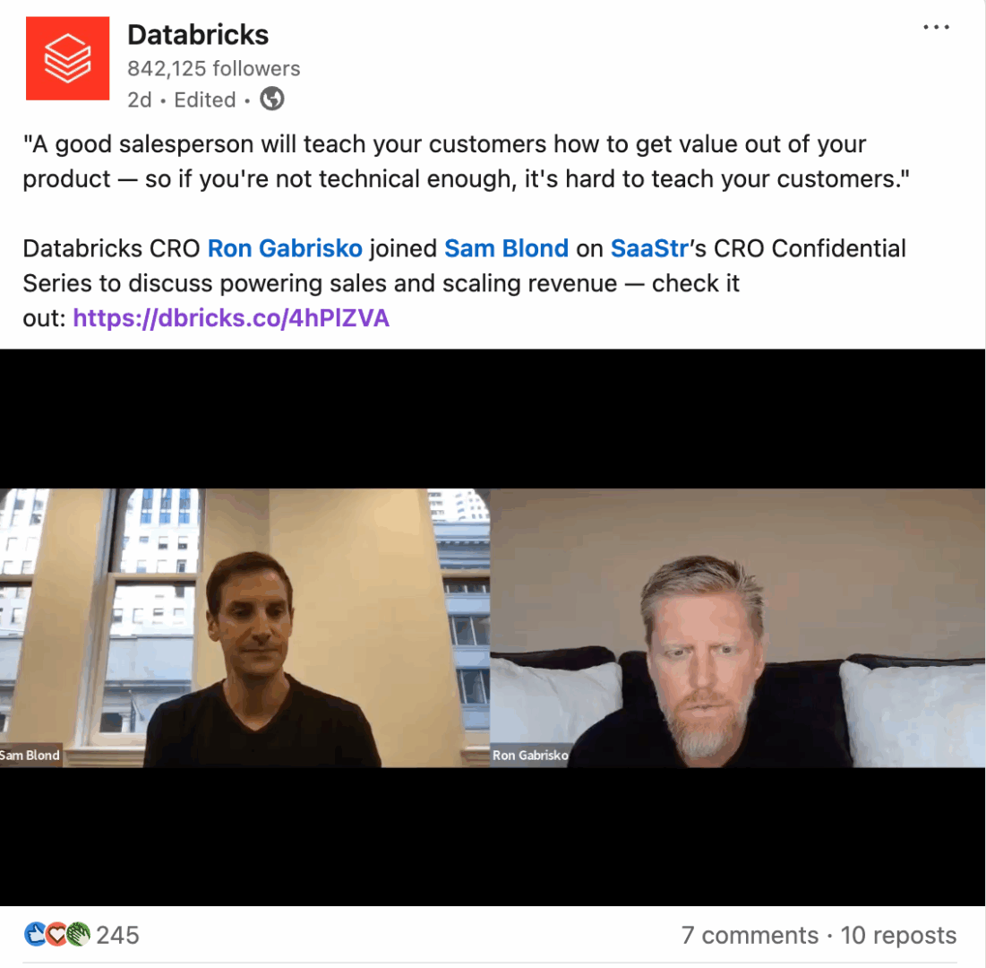 Marketing Spotlight: Databricks social media