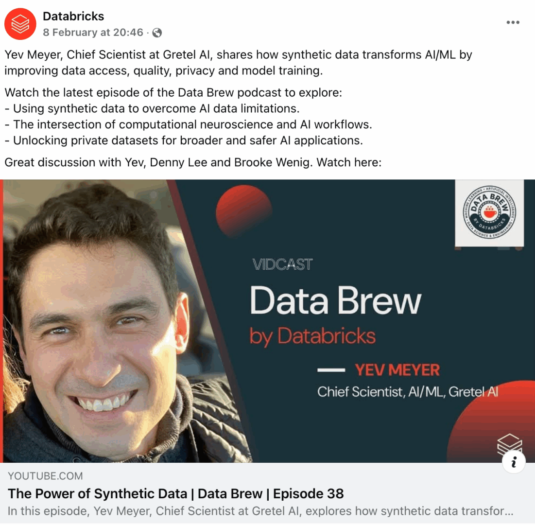 Marketing Spotlight: Databricks social media
