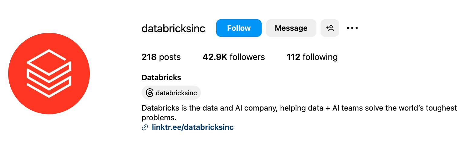 Marketing Spotlight: Databricks social media
