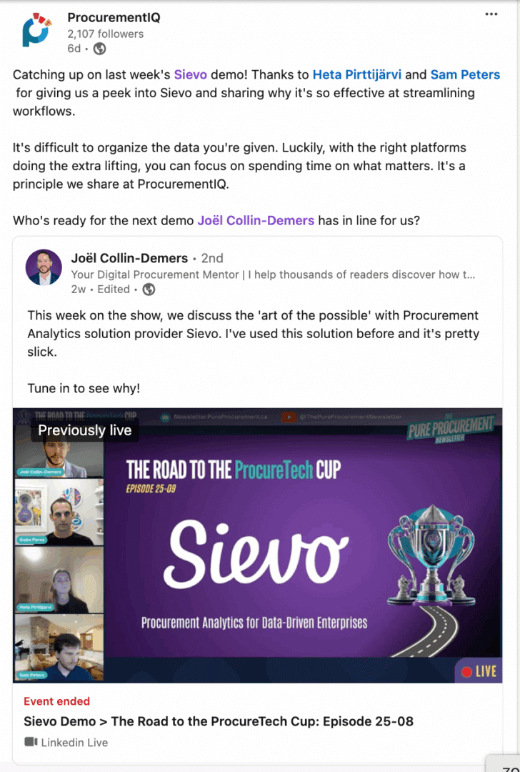 Marketing Spotlight: Procurement IQ