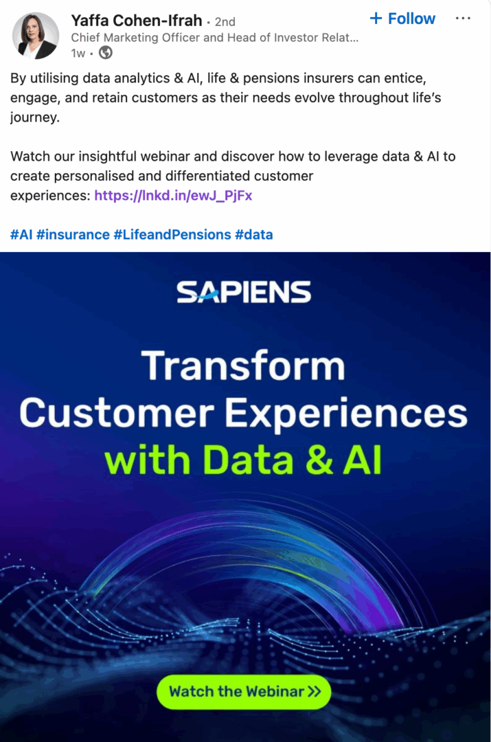 Marketing Spotlight: Sapiens social media marketing