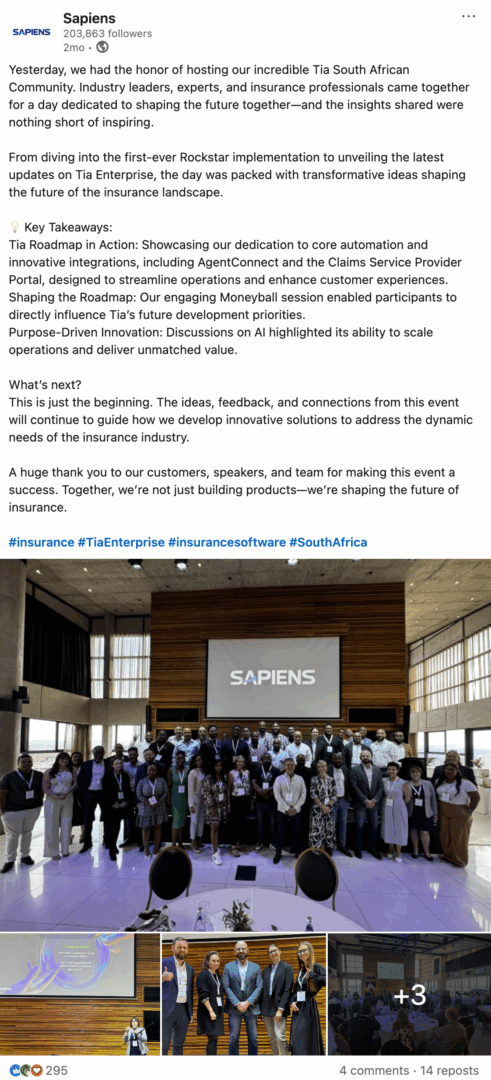 Marketing Spotlight: Sapiens social media marketing