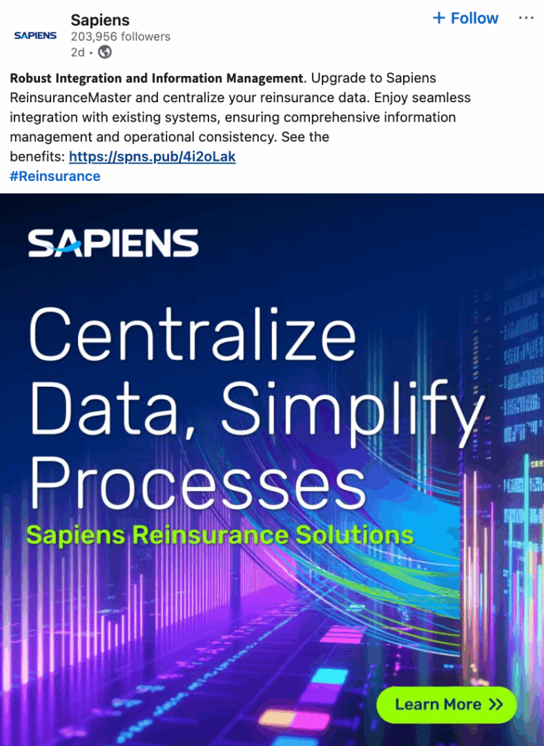 Marketing Spotlight: Sapiens social media marketing