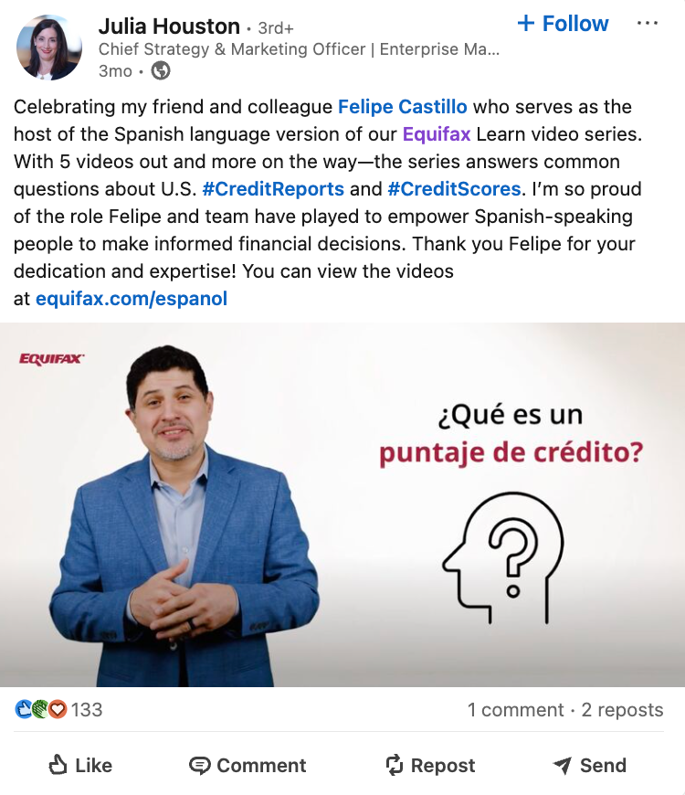 Marketing Spotlight: Equifax social media content