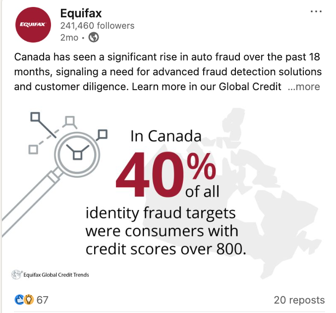 Marketing Spotlight: Equifax social media content