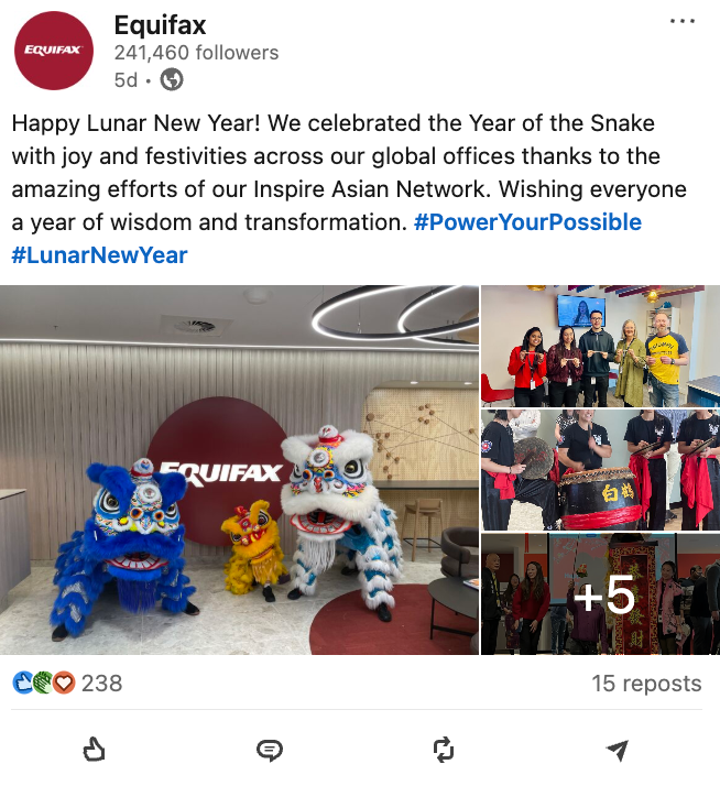 Marketing Spotlight: Equifax social media content