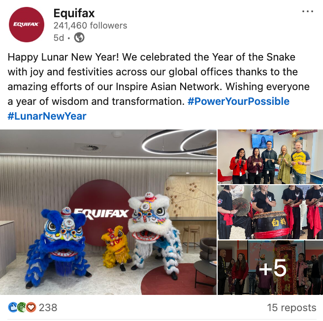 Marketing Spotlight: Equifax social media content