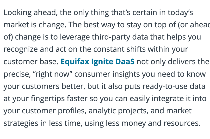 Marketing Spotlight: Equifax demand generation