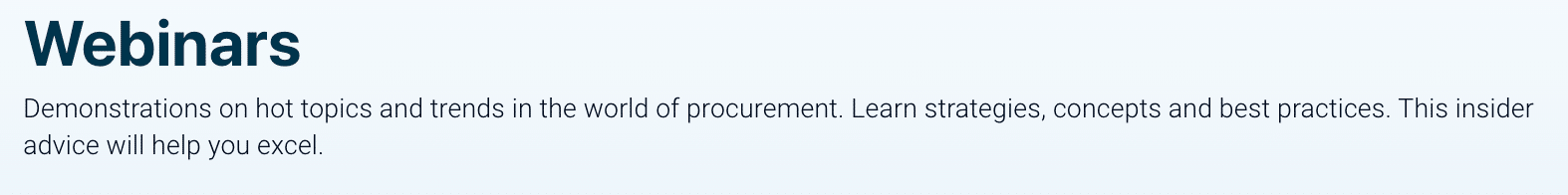 Marketing Spotlight: Procurement IQ