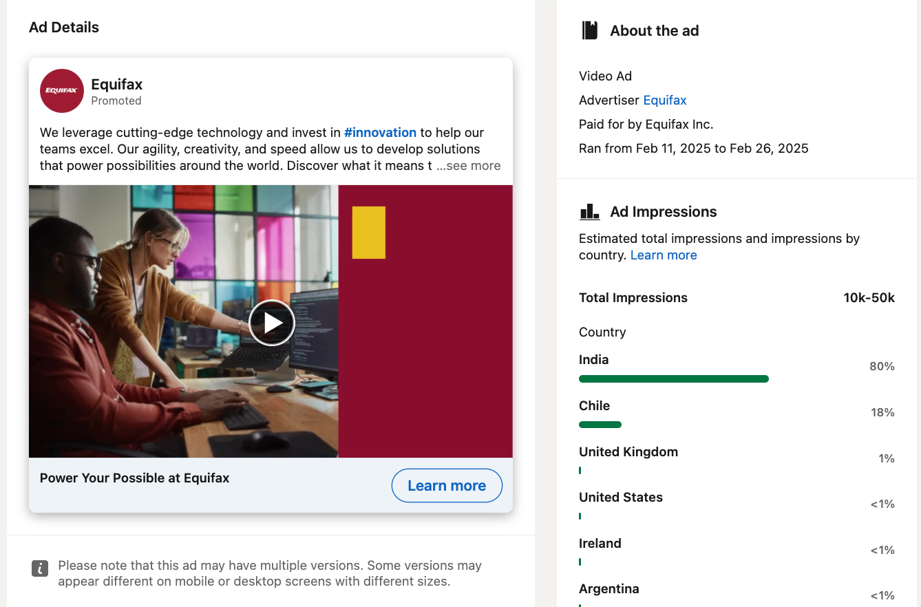 Marketing Spotlight: Equifax lead generation