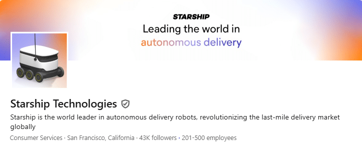 Marketing Spotlight Starship Technologies