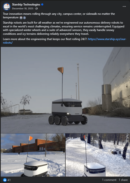 Marketing Spotlight Starship Technologies