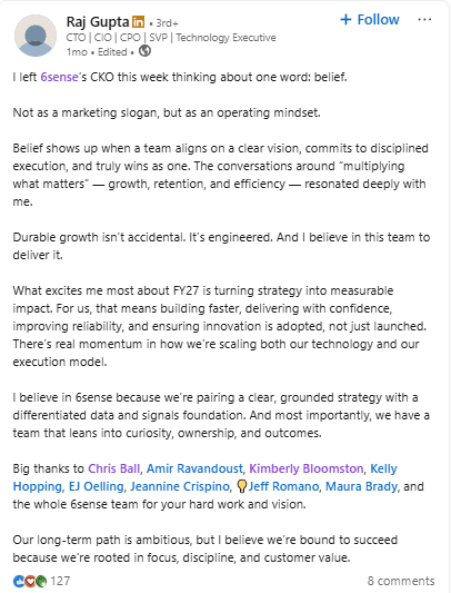 Marketing Spotlight: 6sense Marketing Strategy Leadership Presence Analysis