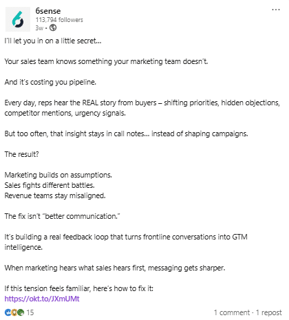 Marketing Spotlight: 6sense Marketing Strategy Social Media Strategy