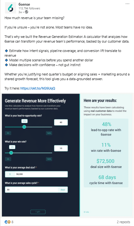 Marketing Spotlight: 6sense Marketing Strategy Social Media Strategy