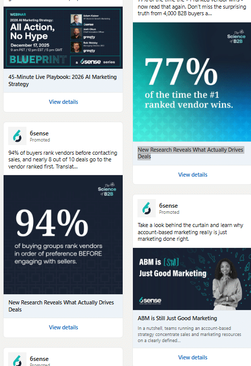 Marketing Spotlight: 6sense Marketing Strategy Paid Advertising Strategy