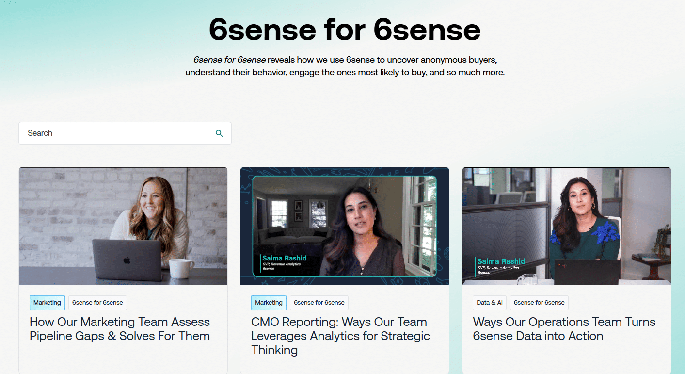 Marketing Spotlight: 6sense Marketing Strategy Content Marketing and Demand Generation