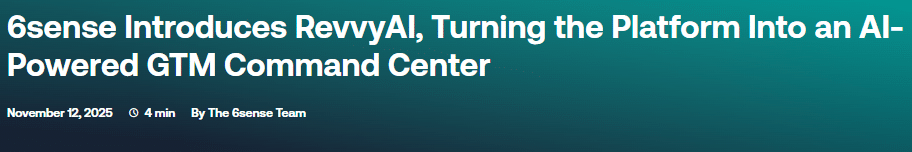 Marketing Spotlight: 6sense Marketing Strategy Future Plans and Growth Indicators