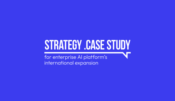 How we helped an enterprise AI platform turn international expansion into one repeatable commercial motion